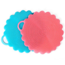 Kitchen Cleaning Wash Washing Tool Silicone Sponge Dish Scrubber